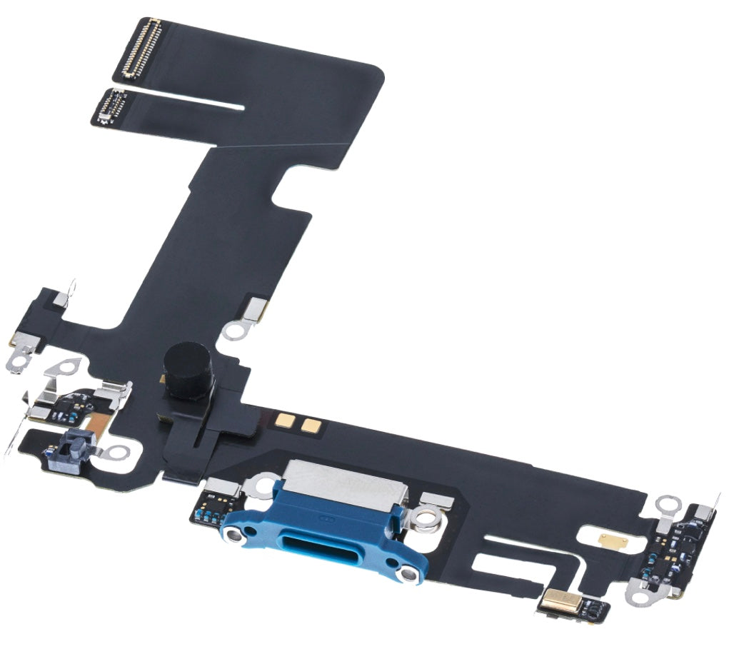 Charging Port Flex Cable Compatible with iPhone 13 – Blue USB + Microphone Flex | A2482 A2631 A2633 A2634 A2635