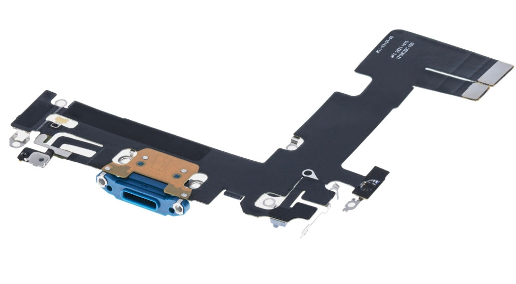 Charging Port Flex Cable Compatible with iPhone 13 – Blue USB + Microphone Flex | A2482 A2631 A2633 A2634 A2635