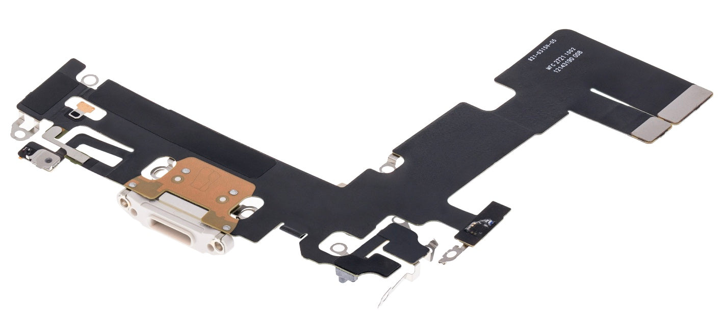 Charging Port Flex Cable Compatible with iPhone 13 – White USB + Microphone Flex | A2482 A2631 A2633 A2634 A2635