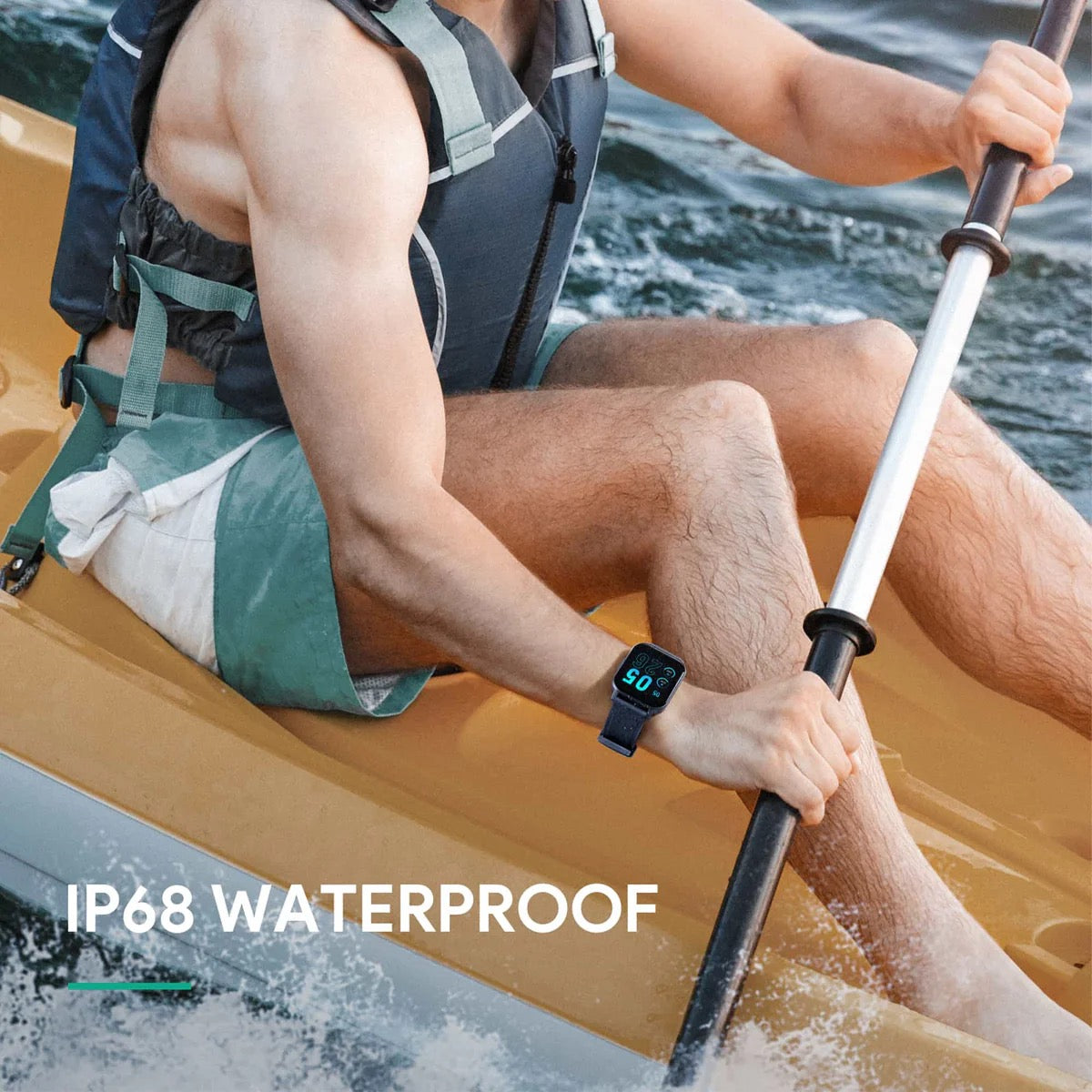 AUKEY Smartwatch – Fitness Tracker with Heart Rate, Sleep & Notifications