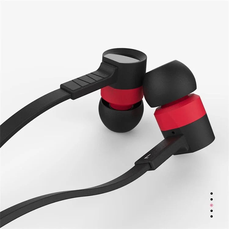3.5mm Wired Earphones – 10mm Dynamic Drivers | TPE Flat Cable | Inline Controls