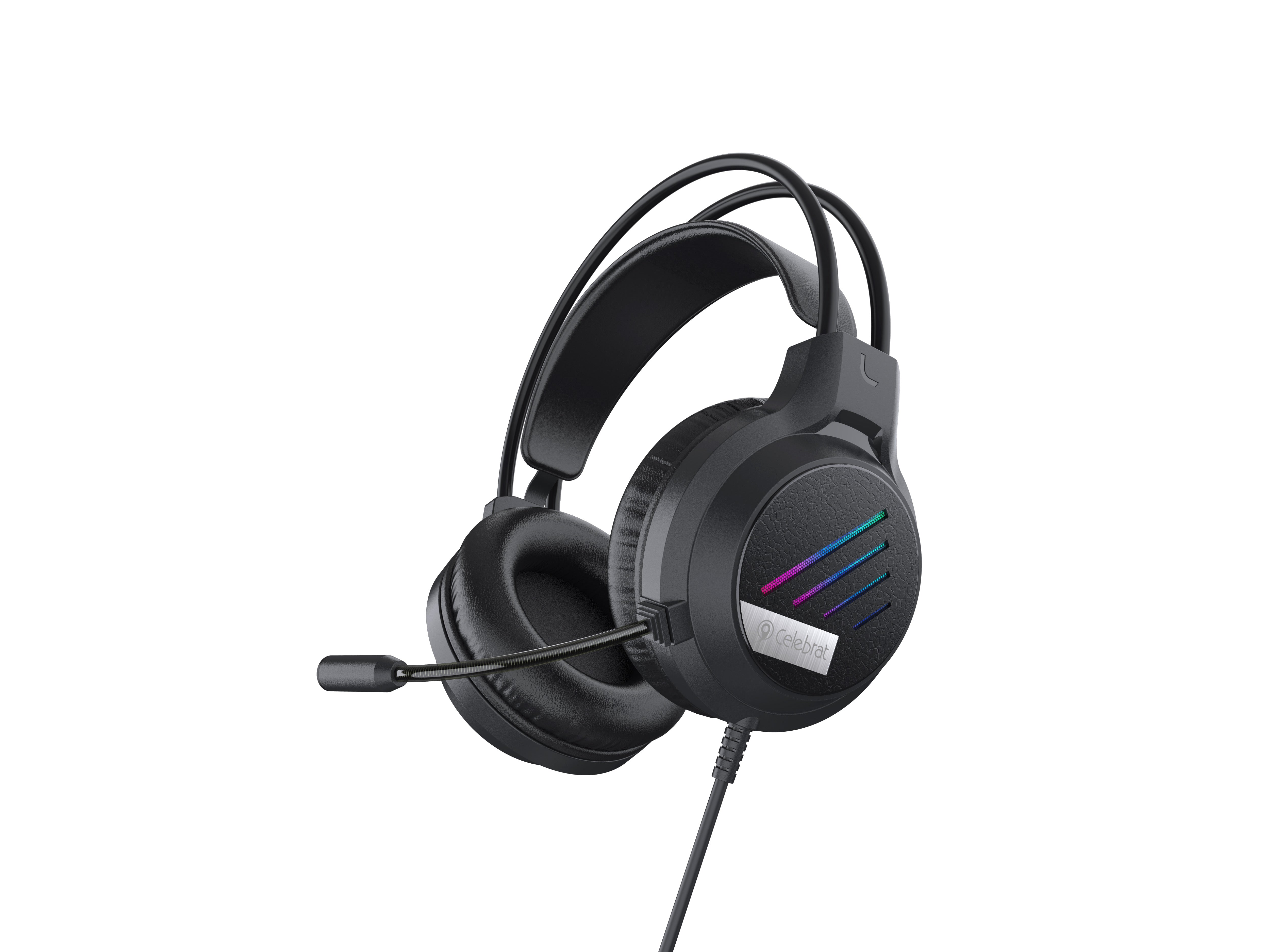 Gaming Headset with 50mm Drivers – 5.1 HD Surround, Noise Cancelling Mic, USB + 3.5mm