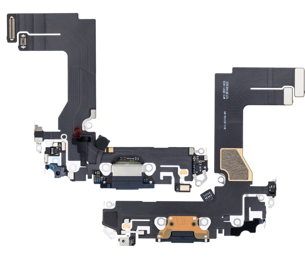 Charging Port Flex Cable Compatible with iPhone 13 Mini – Black USB + Microphone Connector | A2628 A2630 A2629