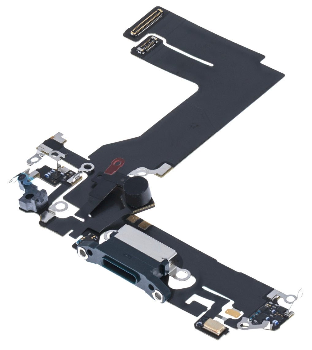Charging Port Flex Cable Compatible with iPhone 13 Mini – Black USB + Microphone Connector | A2628 A2630 A2629