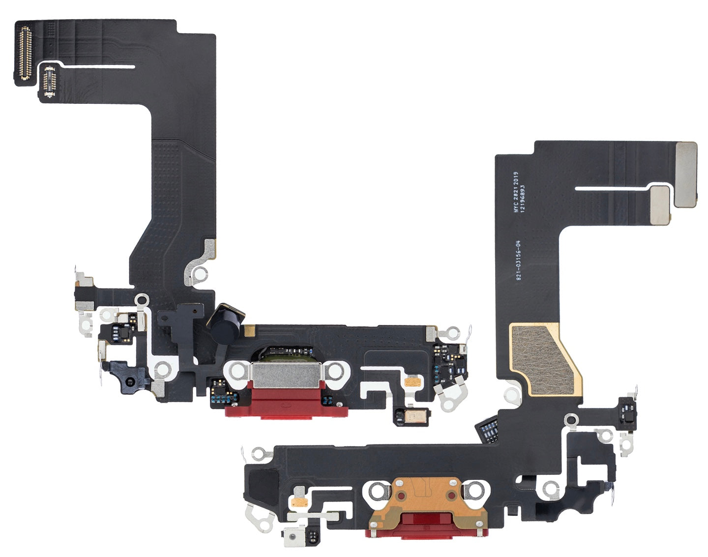 Charging Port Flex Cable Compatible with iPhone 13 Mini – Red USB + Microphone Connector | A2628 A2630 A2629