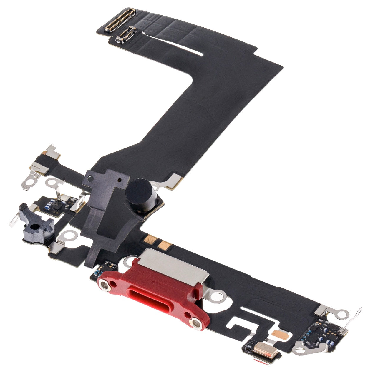 Charging Port Flex Cable Compatible with iPhone 13 Mini – Red USB + Microphone Connector | A2628 A2630 A2629