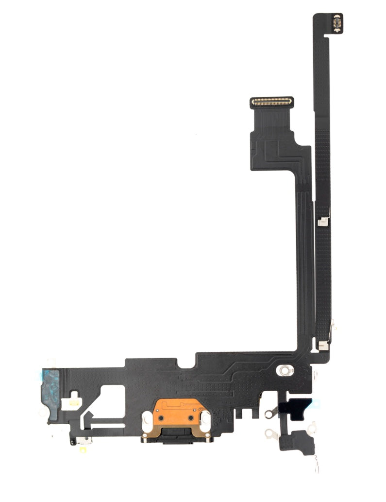 Charging Port Flex Cable Compatible with iPhone 12 Pro Max – Black USB Connector with Microphone | A2342 A2410 A2411 A2412