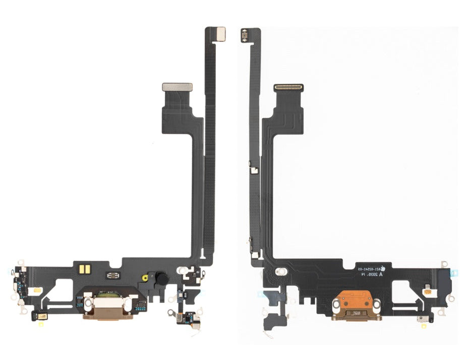Charging Port Flex Cable Compatible with iPhone 12 Pro Max – Gold USB Connector with Microphone | A2342 A2410 A2411 A2412