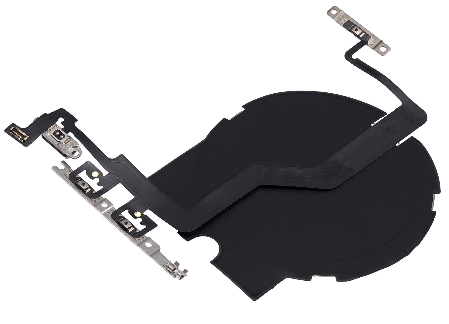 NFC with Power & Volume Flex Cable Compatible with iPhone 12 Pro Max – Wireless Coil + Side Button Strip | A2342 A2410 A2411 A2412