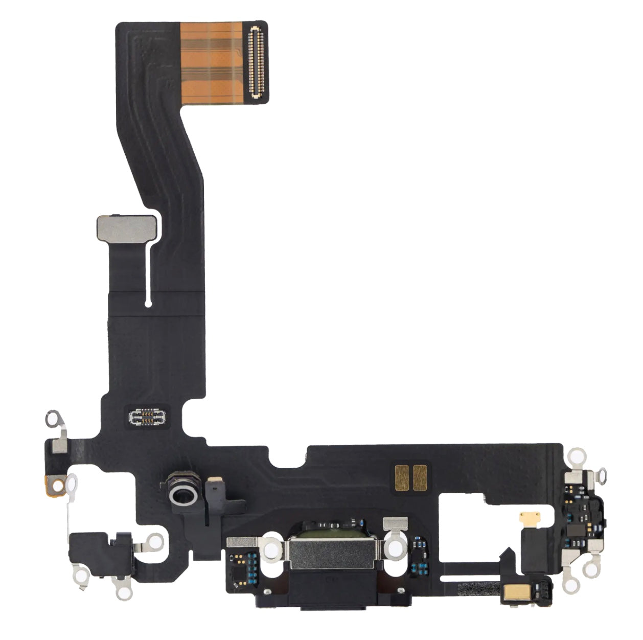 Charging Port Flex Cable Compatible with iPhone 12 Pro – Black USB Connector with Microphone | A2341 A2406 A2407 A2408
