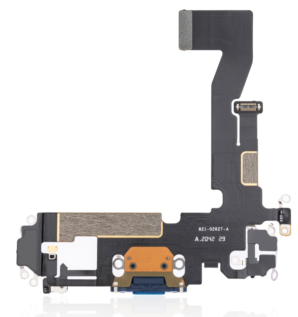 Charging Port Flex Cable Compatible with iPhone 12 – Blue USB Connector with Microphone | A2172 A2402 A2403 A2404
