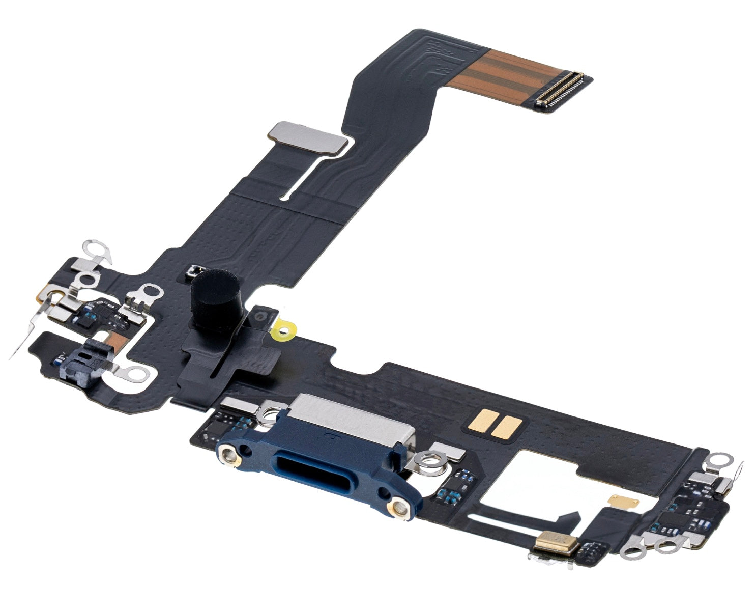 Charging Port Flex Cable Compatible with iPhone 12 – Blue USB Connector with Microphone | A2172 A2402 A2403 A2404