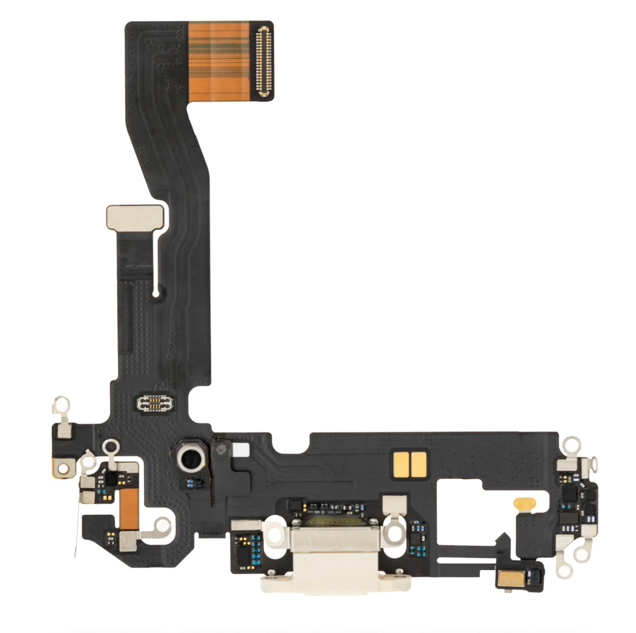 Charging Port Flex Cable Compatible with iPhone 12 Pro – Gold USB Connector with Microphone | A2341 A2406 A2407 A2408