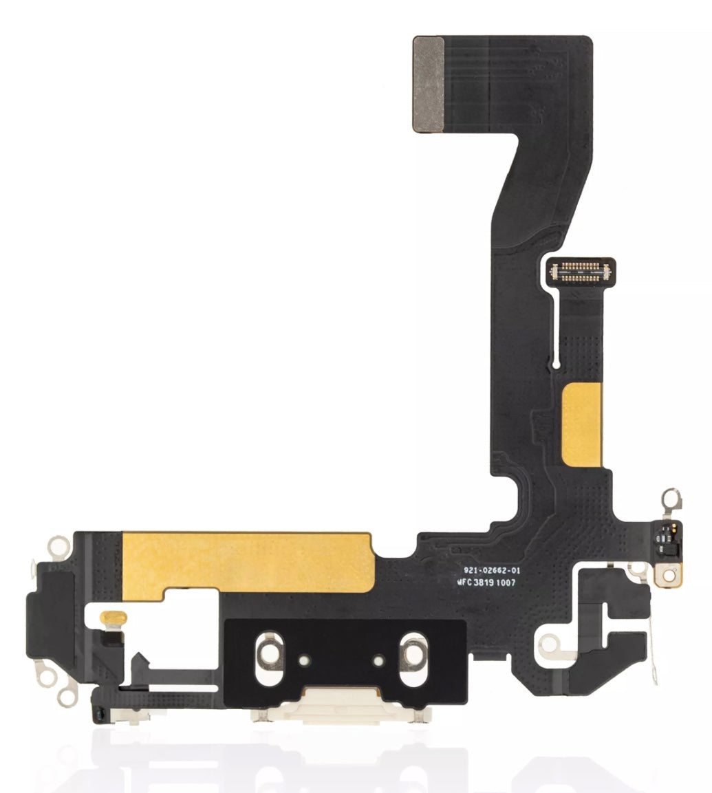 Charging Port Flex Cable Compatible with iPhone 12 Pro – Gold USB Connector with Microphone | A2341 A2406 A2407 A2408