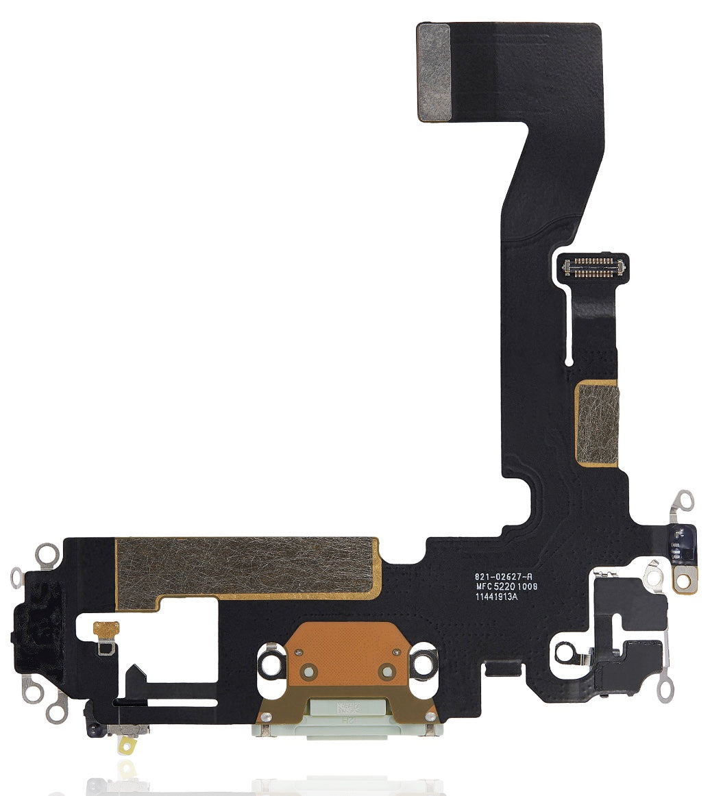 Charging Port Flex Cable Compatible with iPhone 12 Pro – Silver USB Connector with Microphone | A2341 A2406 A2407 A2408