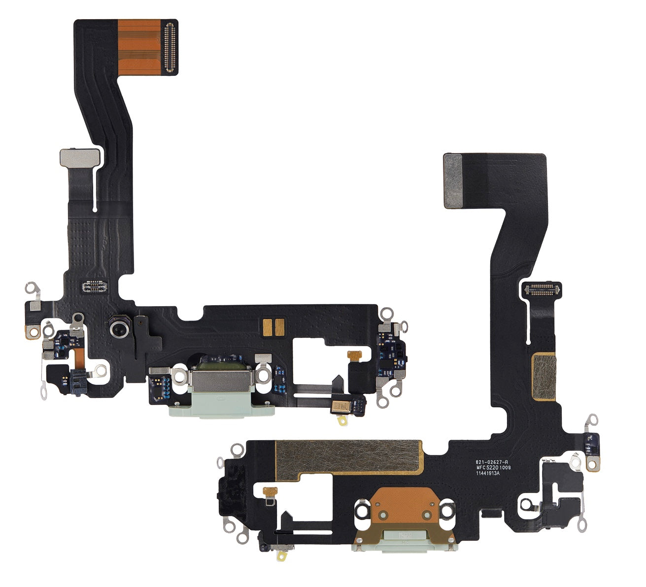 Charging Port Flex Cable Compatible with iPhone 12 Pro – Silver USB Connector with Microphone | A2341 A2406 A2407 A2408