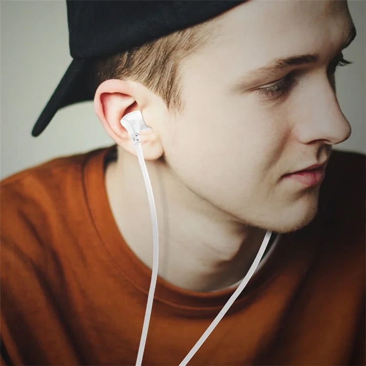 Wired Earphones with Function Buttons | 3.5mm Jack | 10mm Drivers | Tangle-Free Flat Cable