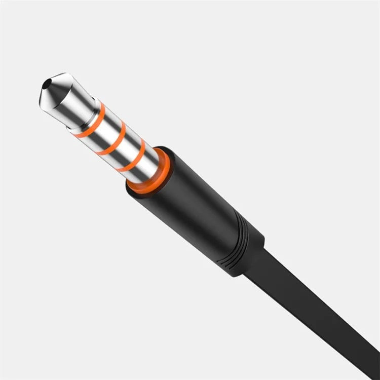 Wired Earphones with Function Buttons | 3.5mm Jack | 10mm Drivers | Tangle-Free Flat Cable