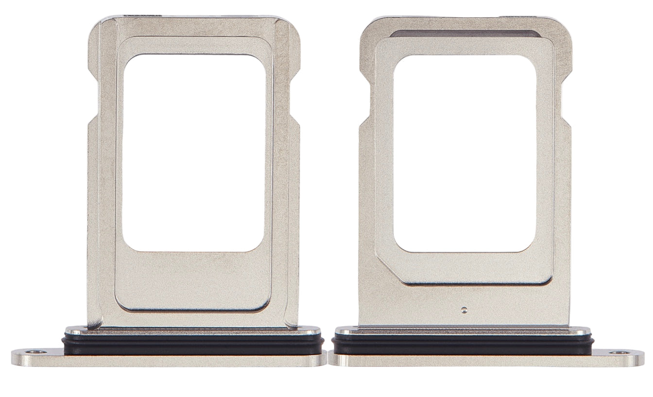 SIM Card Tray Replacement – Compatible with Model 15 Pro Max – Reclaimed – Titanium White