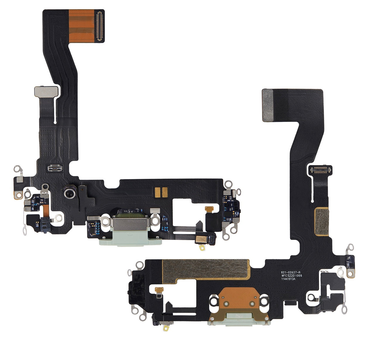 Charging Port Flex Cable Compatible with iPhone 12 – Green USB Connector with Microphone | A2172 A2402 A2403 A2404