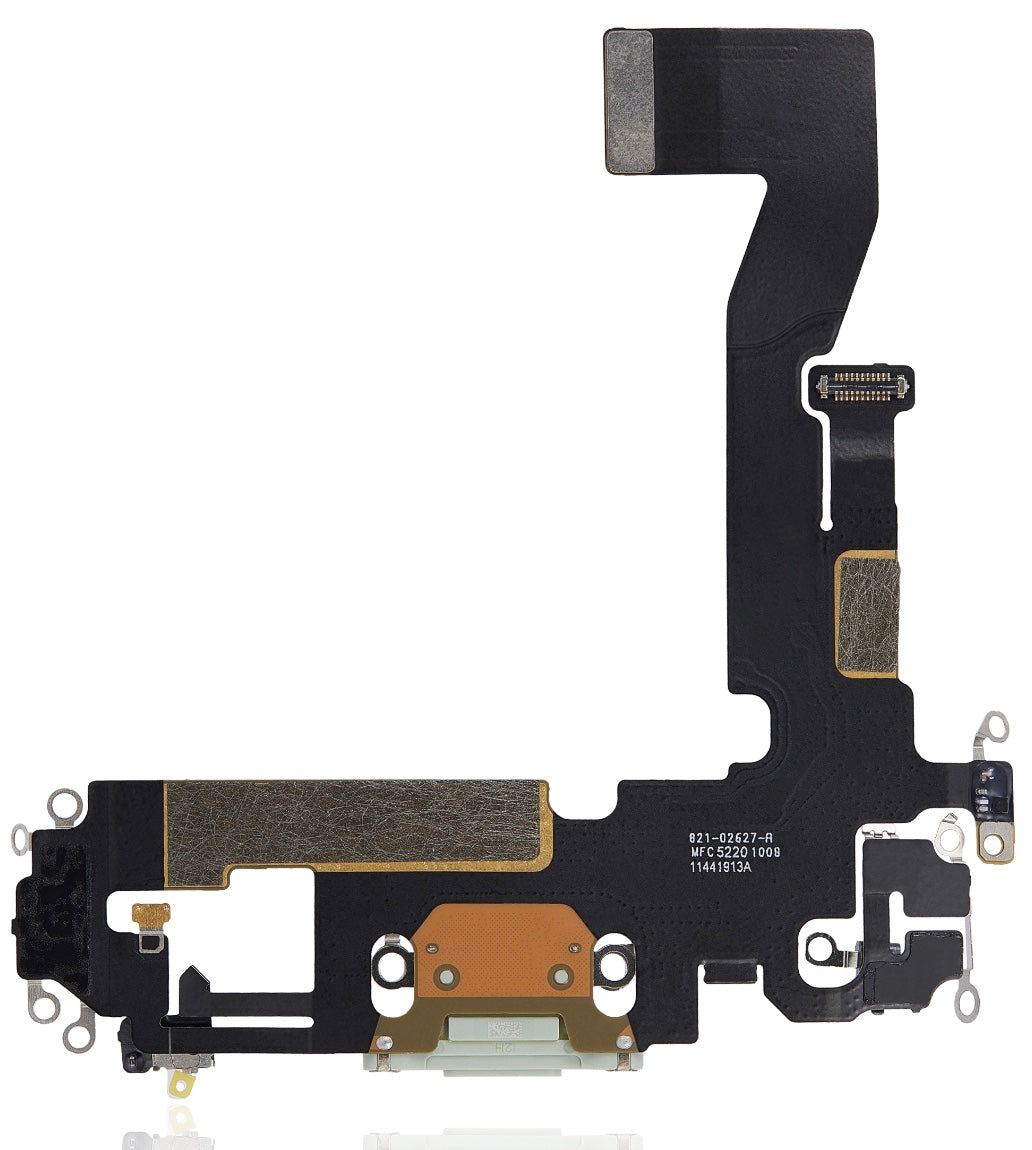 Charging Port Flex Cable Compatible with iPhone 12 – Green USB Connector with Microphone | A2172 A2402 A2403 A2404