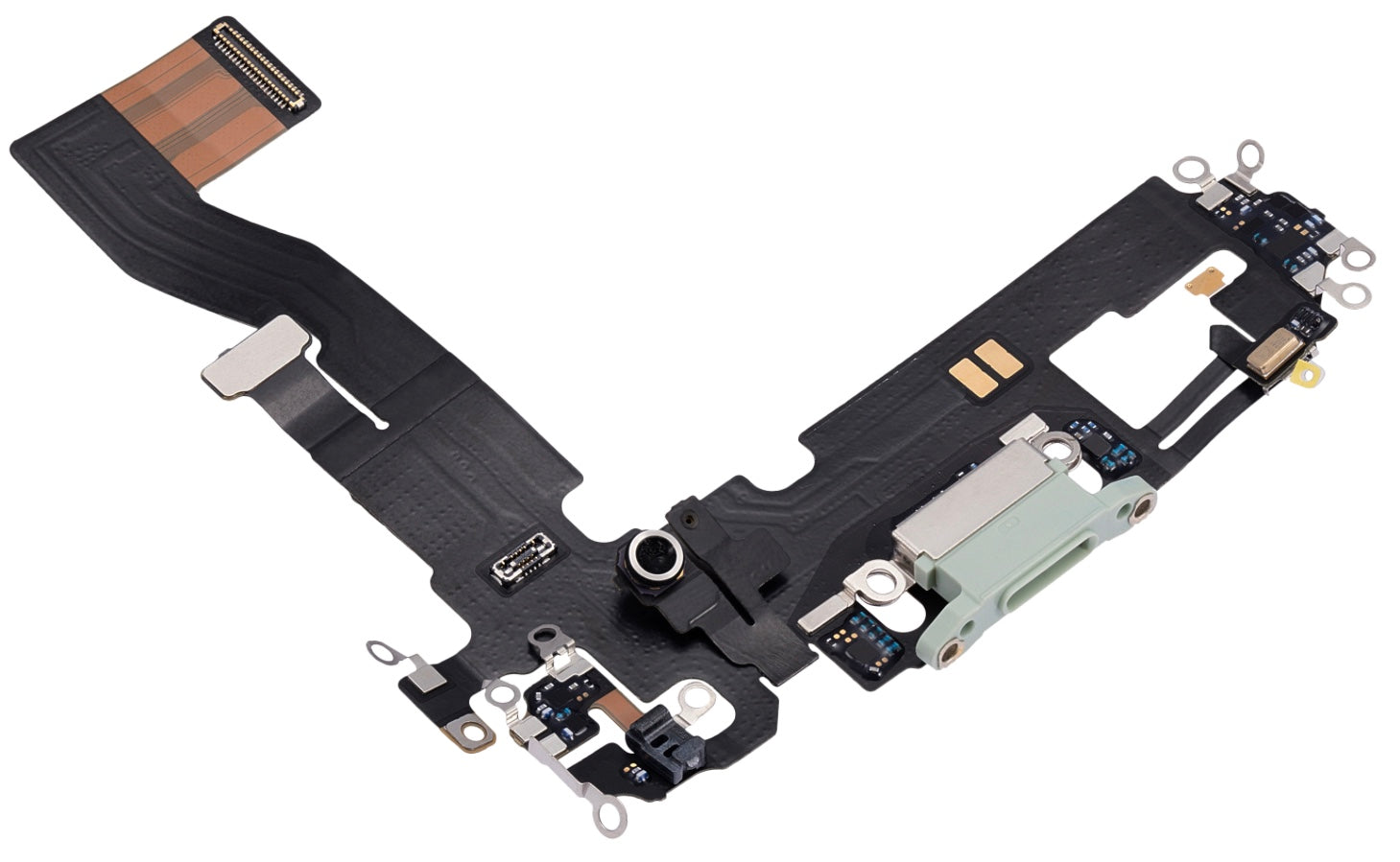 Charging Port Flex Cable Compatible with iPhone 12 – White USB Connector with Microphone | A2172 A2402 A2403 A2404