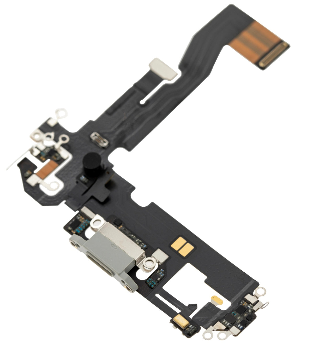 Charging Port Flex Cable Compatible with iPhone 12 – White USB Connector with Microphone | A2172 A2402 A2403 A2404