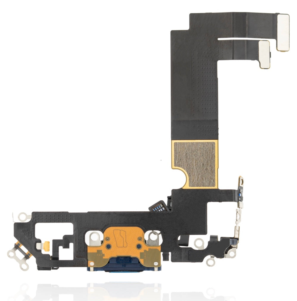 Charging Port Flex Cable Compatible with iPhone 12 Mini – Blue USB Connector with Microphone | A2176 A2398 A2399 A2400