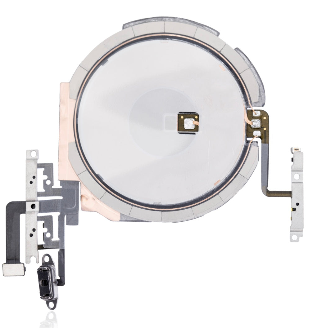 NFC with Power & Volume Flex Cable Compatible with iPhone 12 Mini – Wireless Coil and Side Button Strip | A2176 A2398 A2399 A2400