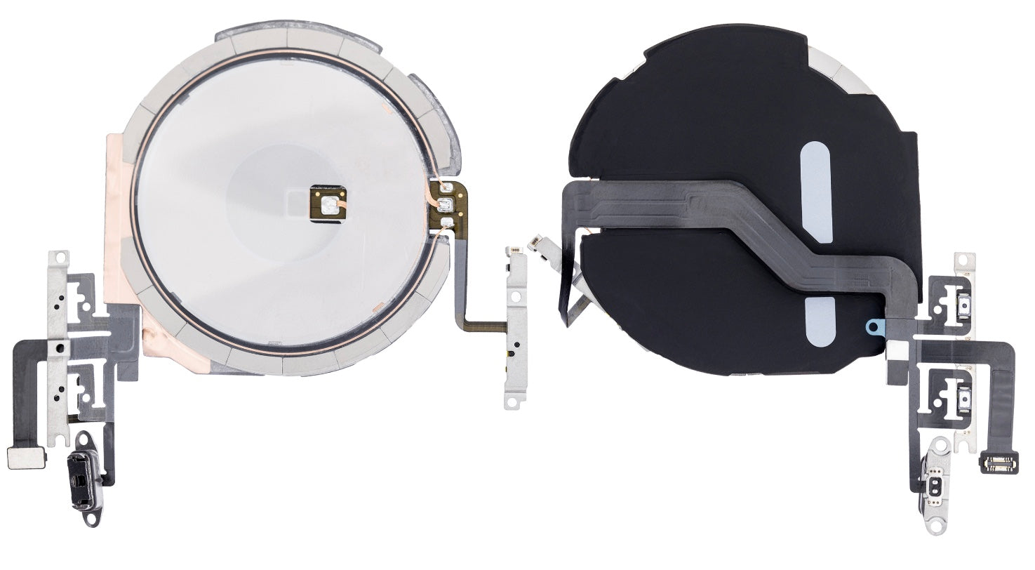 NFC with Power & Volume Flex Cable Compatible with iPhone 12 Mini – Wireless Coil and Side Button Strip | A2176 A2398 A2399 A2400