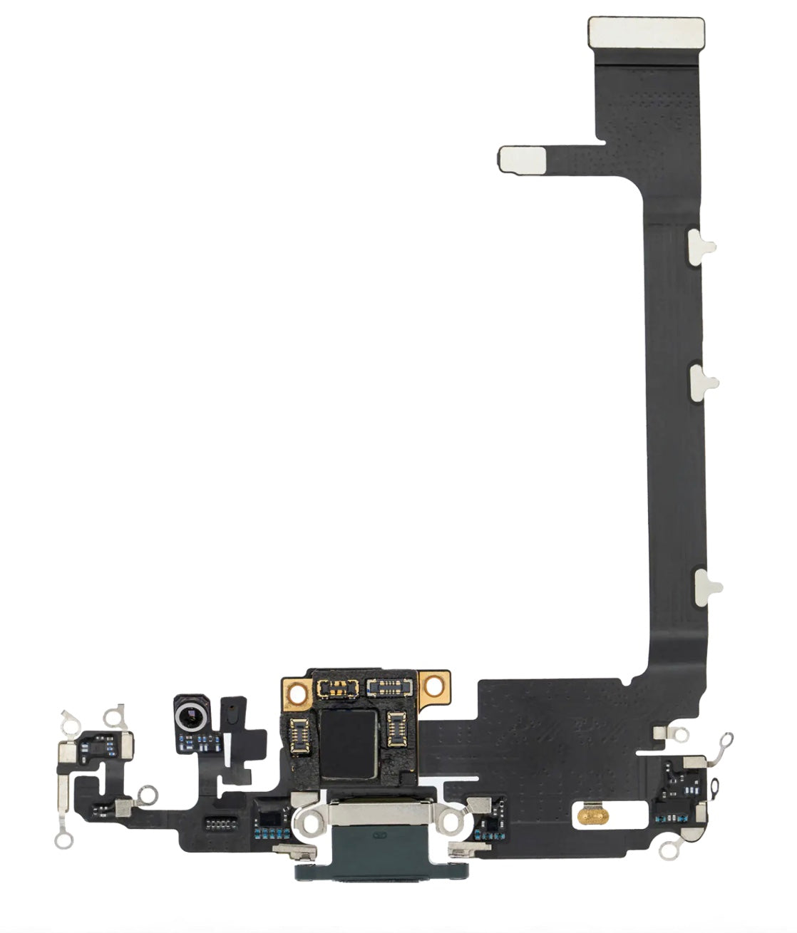 Charging Port Flex Cable Sub Board Compatible with iPhone 11 Pro Max – Green USB Connector with Microphone | A2161 A2218 A2220