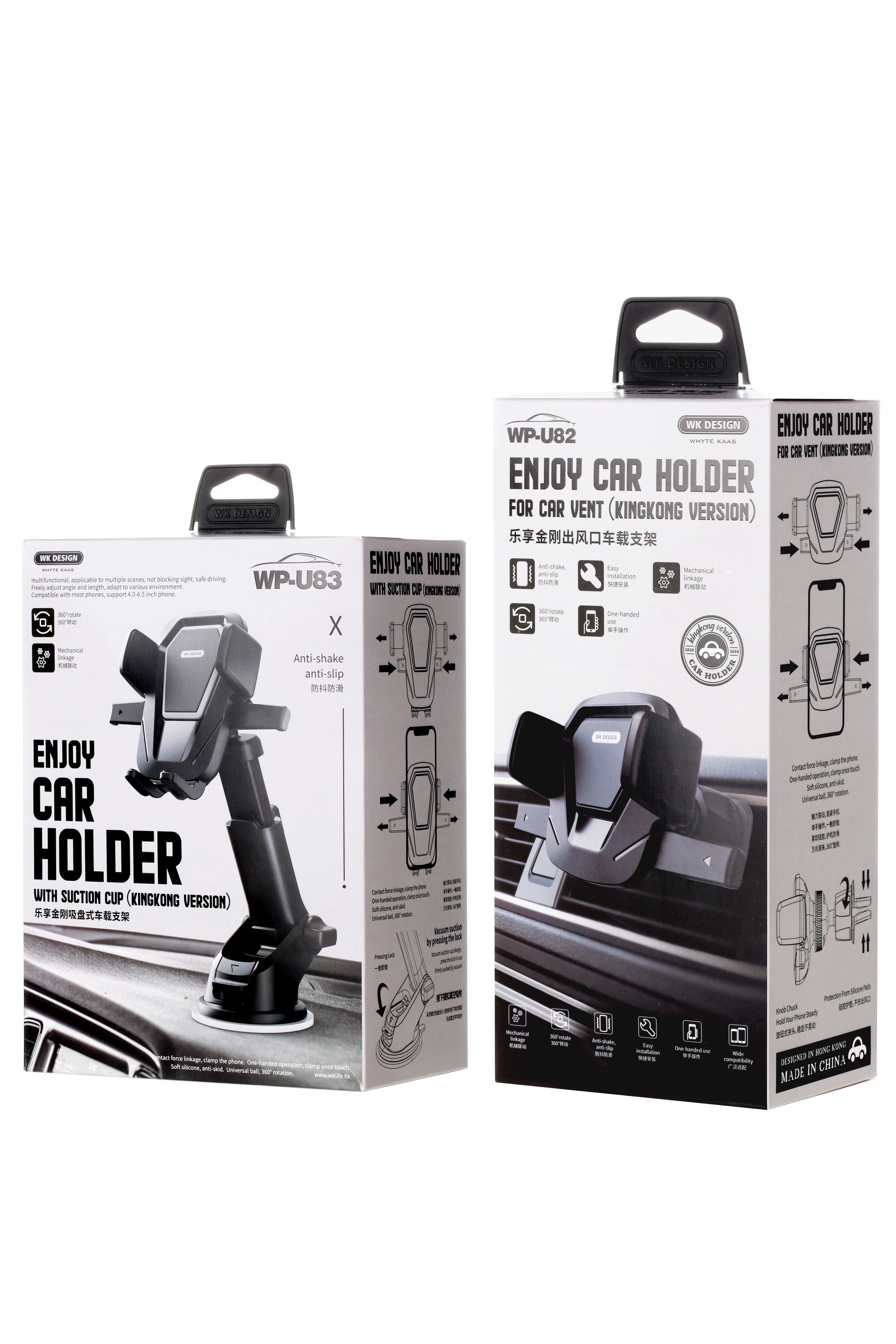 360° Rotating Vent Car Phone Holder – Anti-Shake, One-Handed Use, ABS Build
