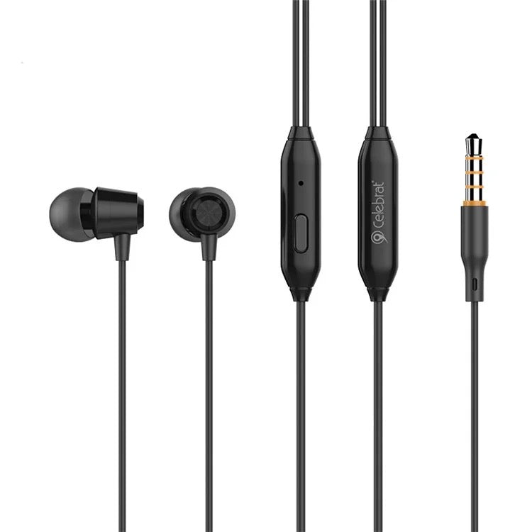 Effortless Joyful Sound | 3.5mm Wired Earphones | 10mm Drivers | Inline Controls | Tangle-Free Flat Cable