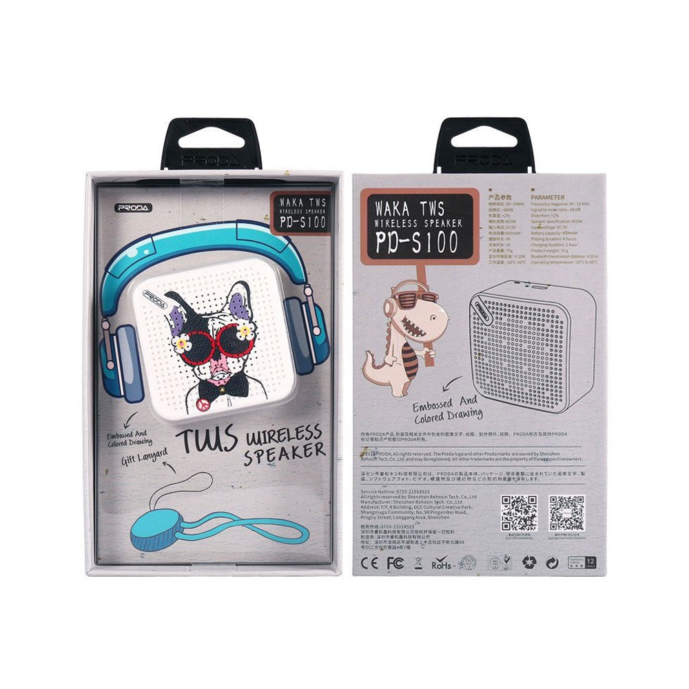 Mini TWS Dual Bluetooth Speaker – Stereo Pairing, 3W Output