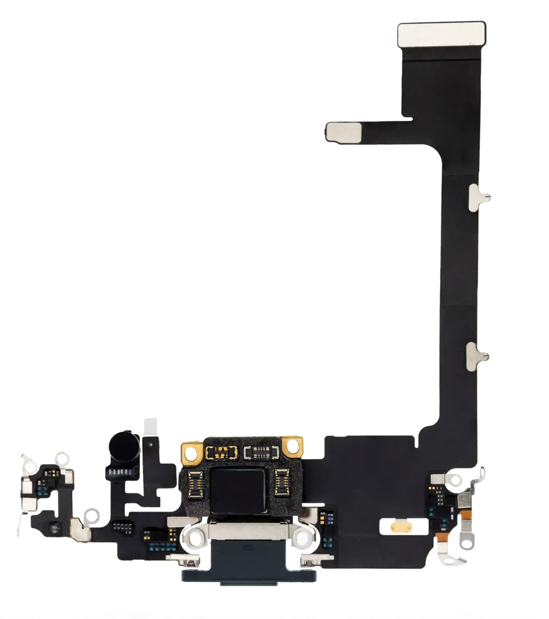 Charging Port Flex Cable Sub Board Compatible with iPhone 11 Pro – Green USB Connector with Microphone | A2160 A2215 A2217