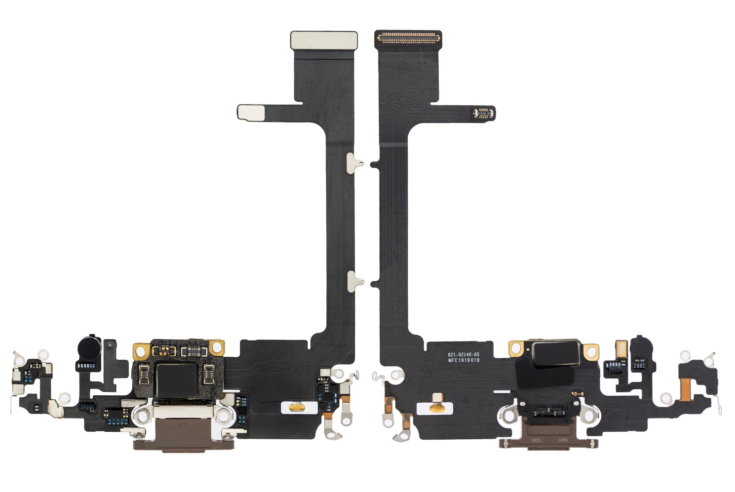 Charging Port Flex Cable Sub Board Compatible with iPhone 11 Pro – Gold USB Connector with Microphone | A2160 A2215 A2217