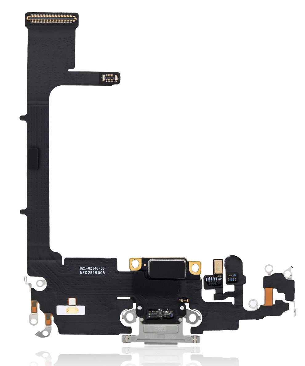 Charging Port Flex Cable Sub Board Compatible with iPhone 11 Pro – Silver USB Connector with Microphone | A2160 A2215 A2217