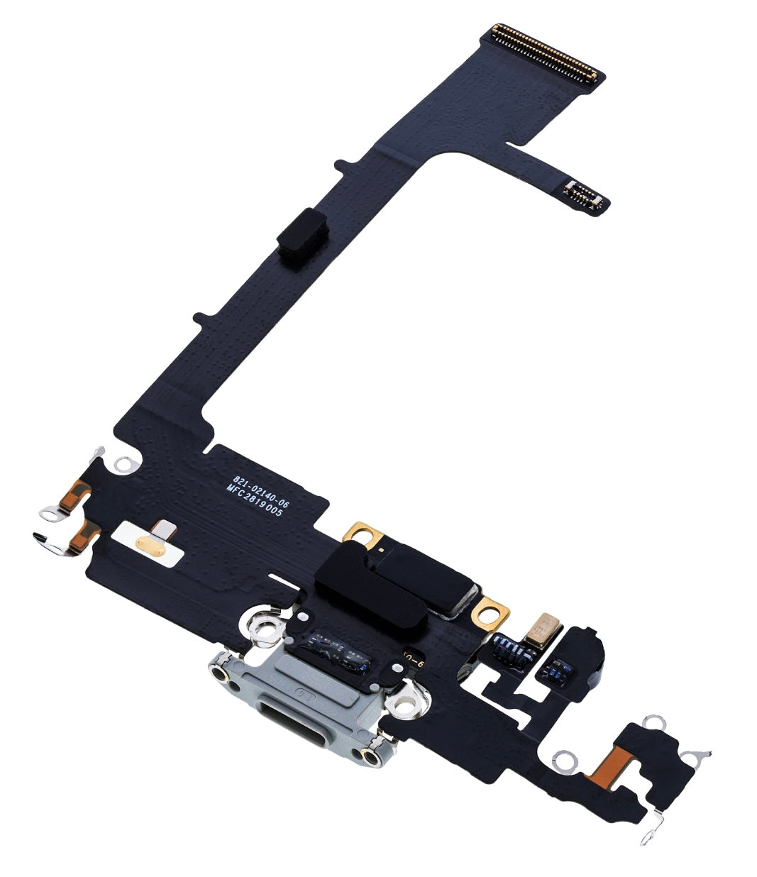 Charging Port Flex Cable Sub Board Compatible with iPhone 11 Pro – Silver USB Connector with Microphone | A2160 A2215 A2217