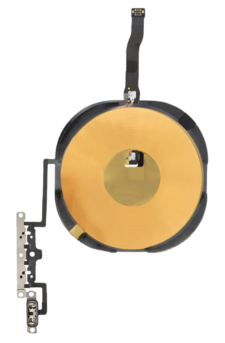 NFC with Power & Volume Flex Cable Compatible with iPhone 11 Pro – Wireless Coil and Side Button Connector | A2160 A2215 A2217