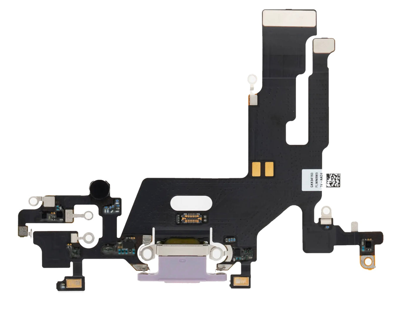 Charging Port Flex Cable Compatible with iPhone 11 – Purple USB Connector with Microphone | A2111 A2221 A2223