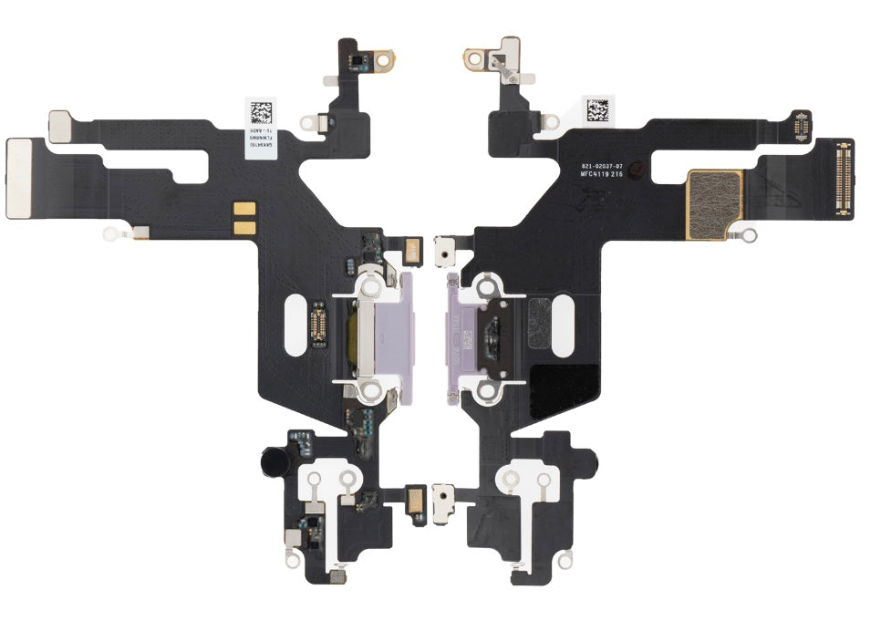 Charging Port Flex Cable Compatible with iPhone 11 – Purple USB Connector with Microphone | A2111 A2221 A2223