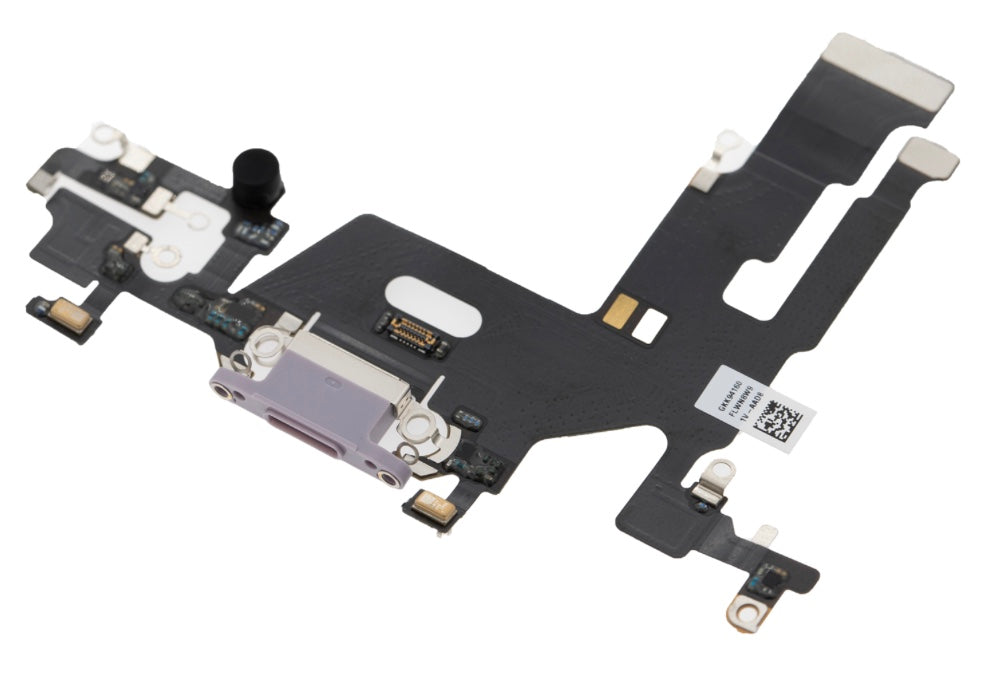 Charging Port Flex Cable Compatible with iPhone 11 – Purple USB Connector with Microphone | A2111 A2221 A2223