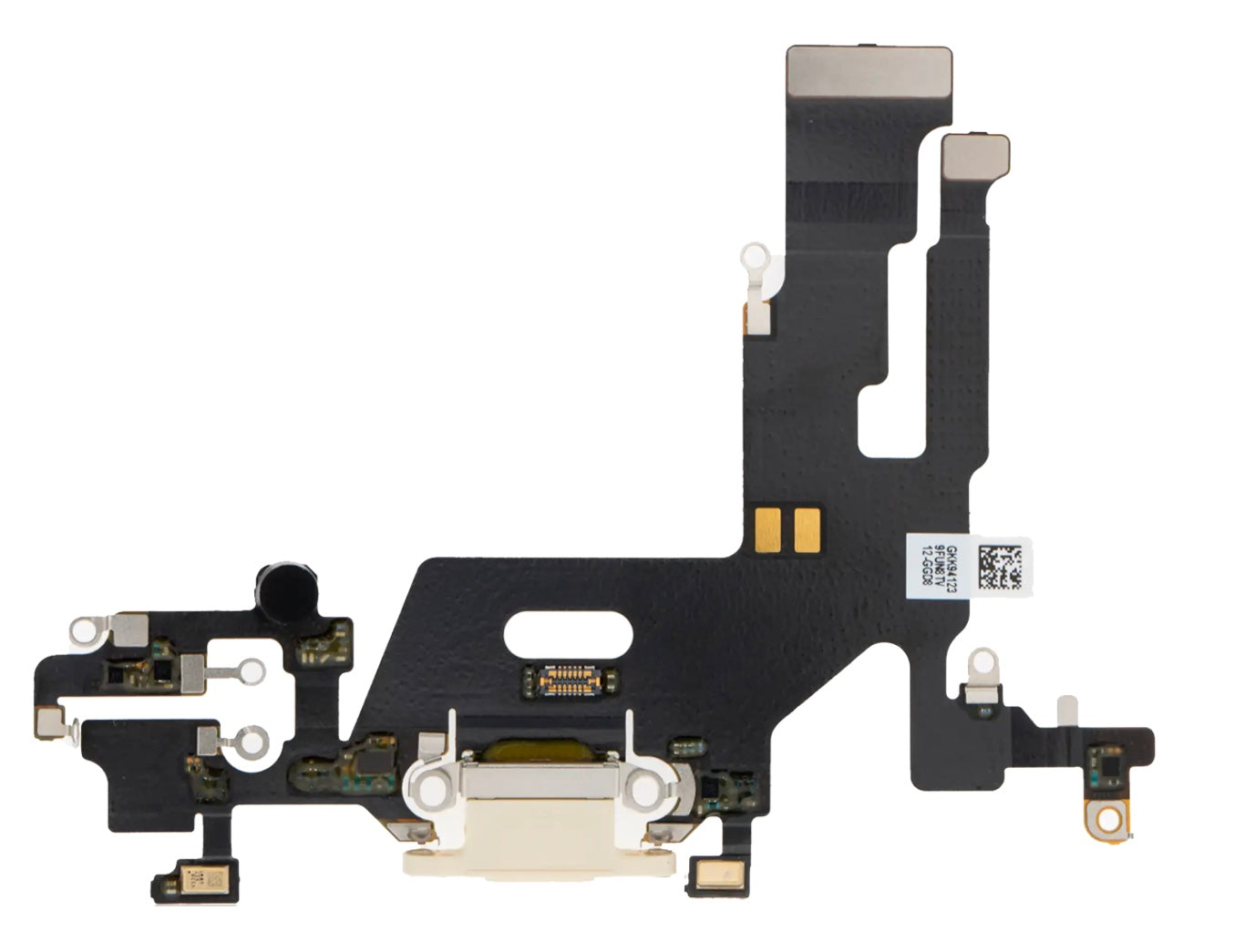 Charging Port Flex Cable Compatible with iPhone 11 – White USB Connector with Microphone | A2111 A2221 A2223