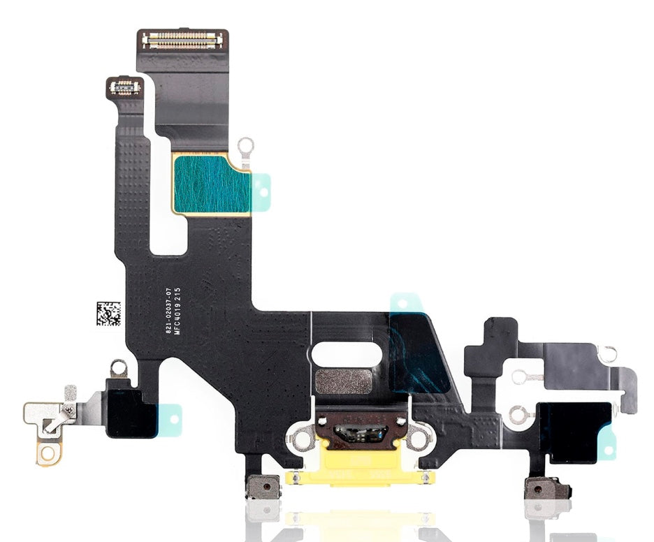 Charging Port Flex Cable Compatible with iPhone 11 – Green USB Connector with Microphone | A2111 A2221 A2223
