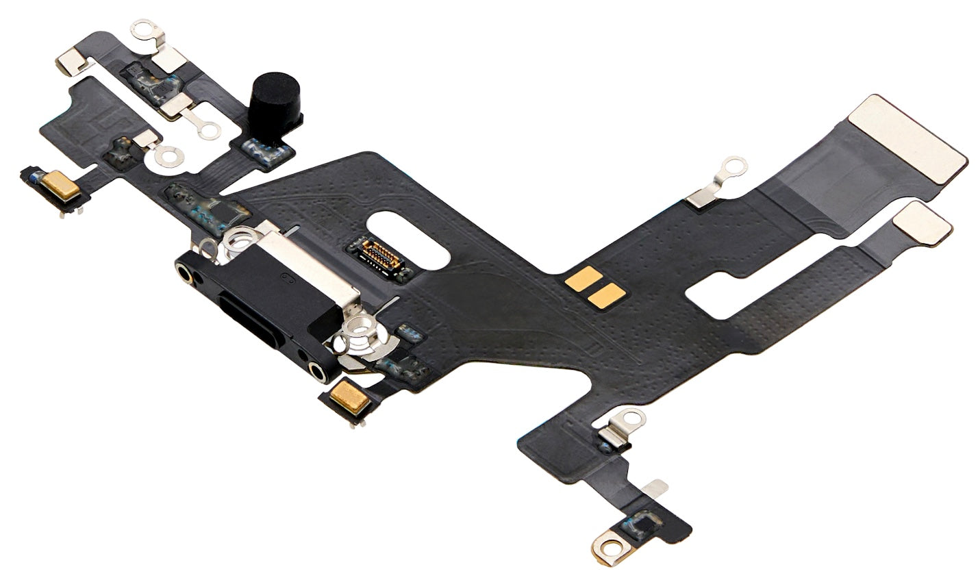 Charging Port Flex Cable Compatible with iPhone 11 – Black USB Connector with Microphone | A2111 A2221 A2223