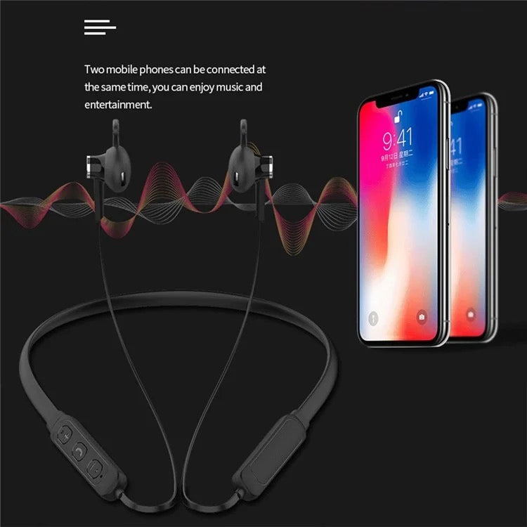 Wireless Neckband Earbuds V5.0 – 360° Surround Sound + 8H Playtime