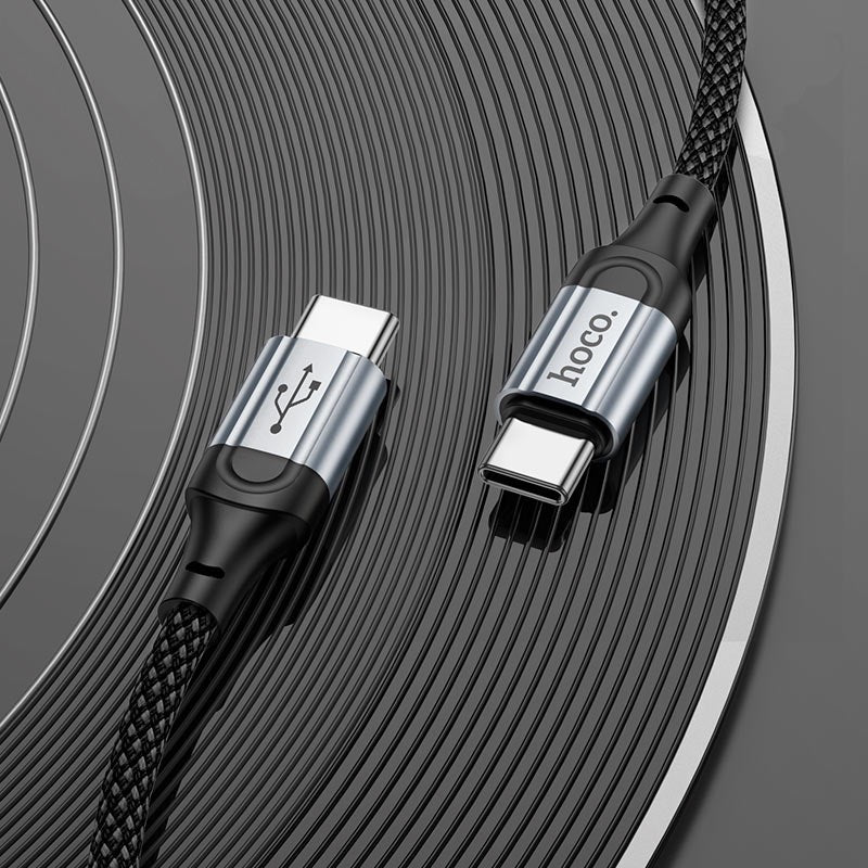 60W Braided Fast Charging Cable – 1M Safe & Anti-Bending USB Cable