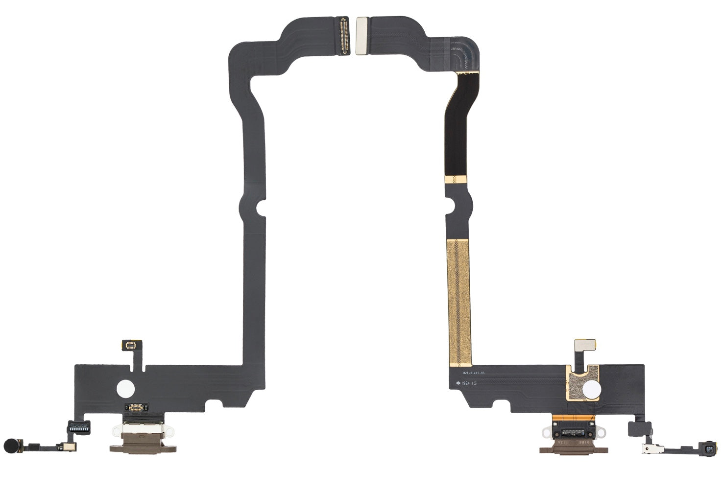 Charging Port Flex Cable Compatible with iPhone XS Max – Gold USB Charging Dock with Microphone | A1921 A2101 A2102 A2104