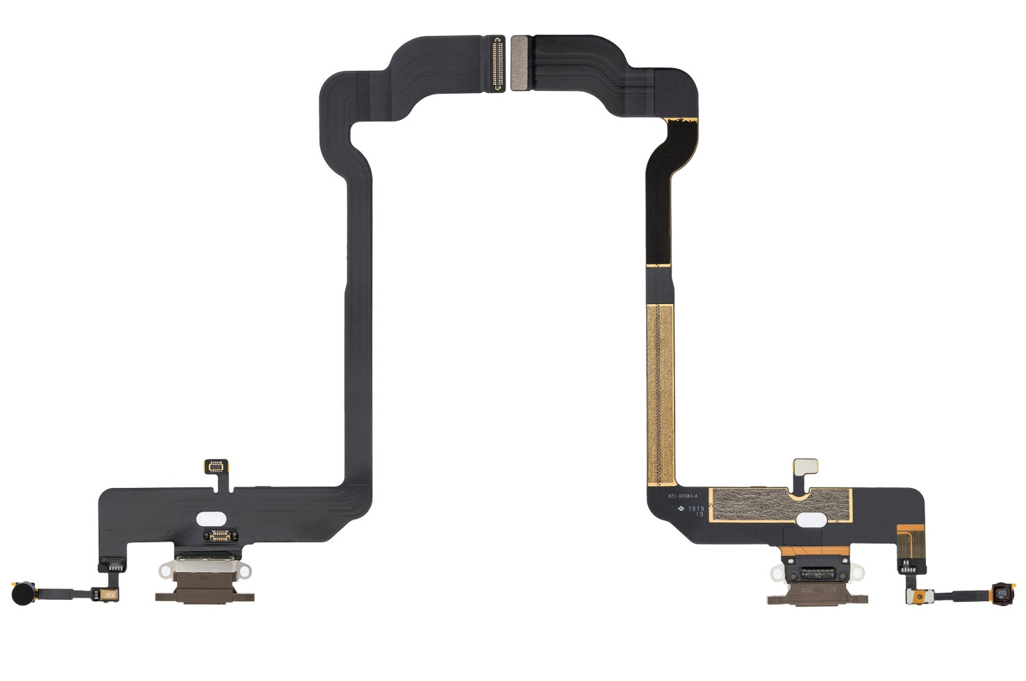 Charging Port Flex Cable Compatible with iPhone XS – Gold USB Charging Dock with Microphone | A1920 A2097 A2098