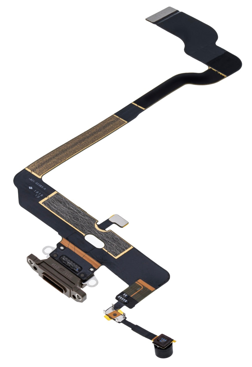 Charging Port Flex Cable Compatible with iPhone XS – Gold USB Charging Dock with Microphone | A1920 A2097 A2098